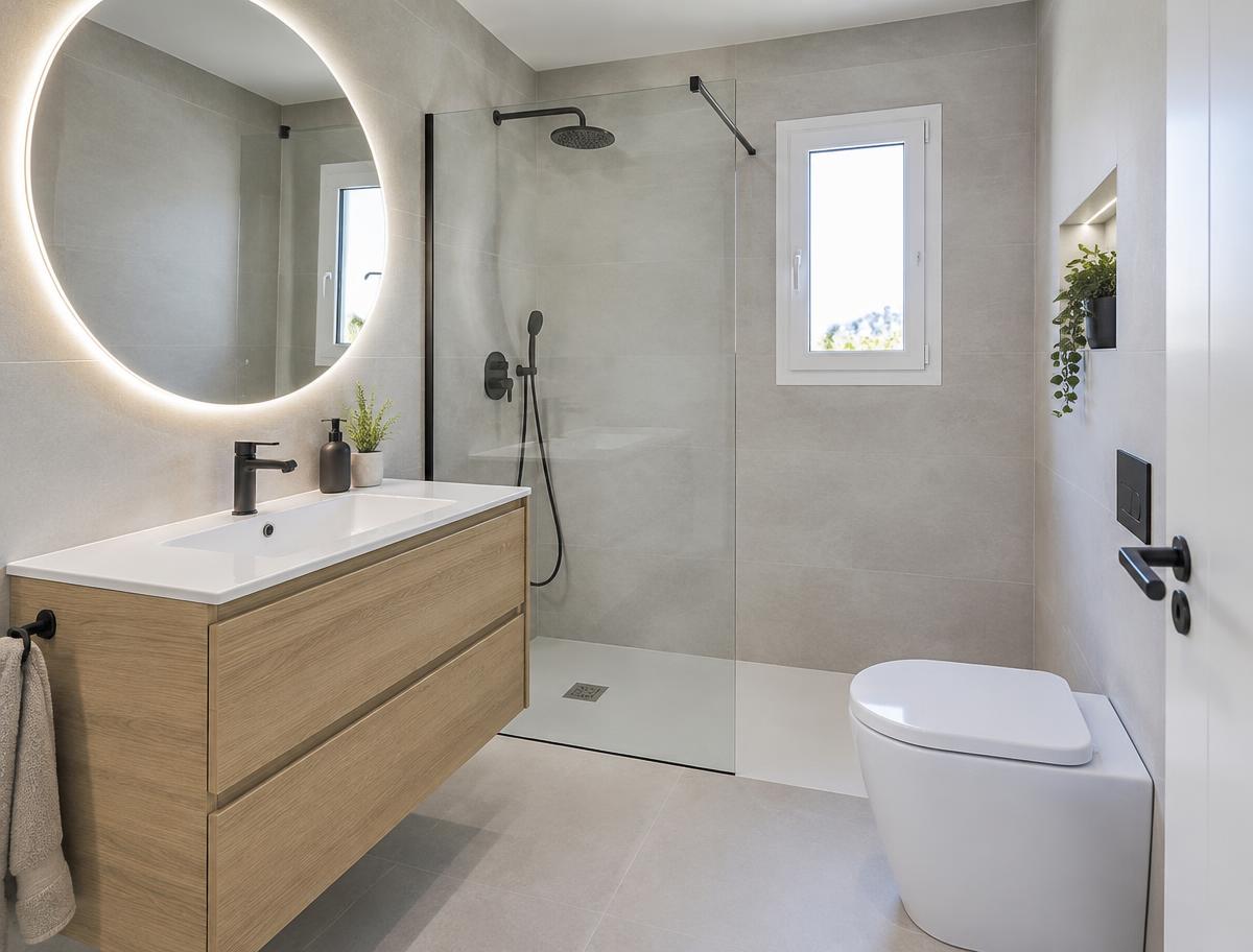 Baño en Carabanchel después de la reforma